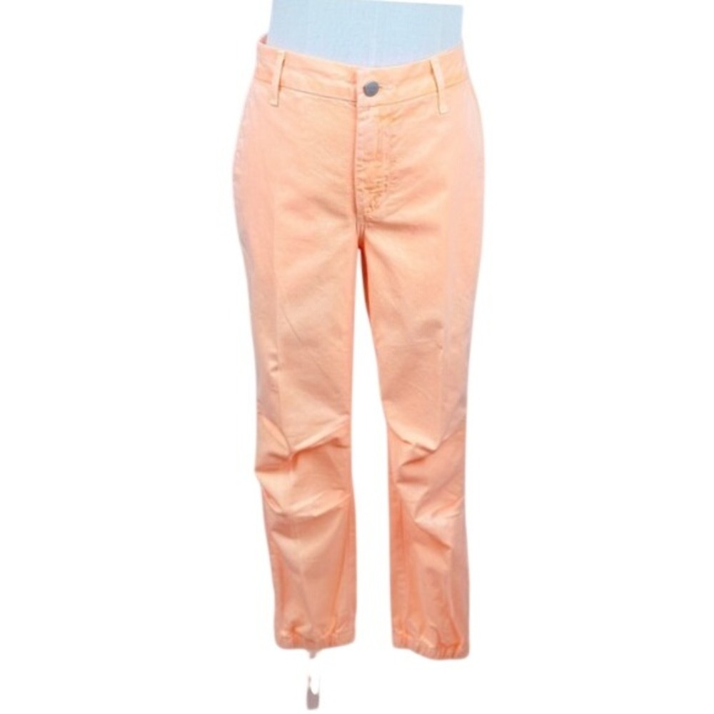 NWT SUNDRY Melon Sorbet Pop light Orange Elastic Zip Hem Small Coastal Boho